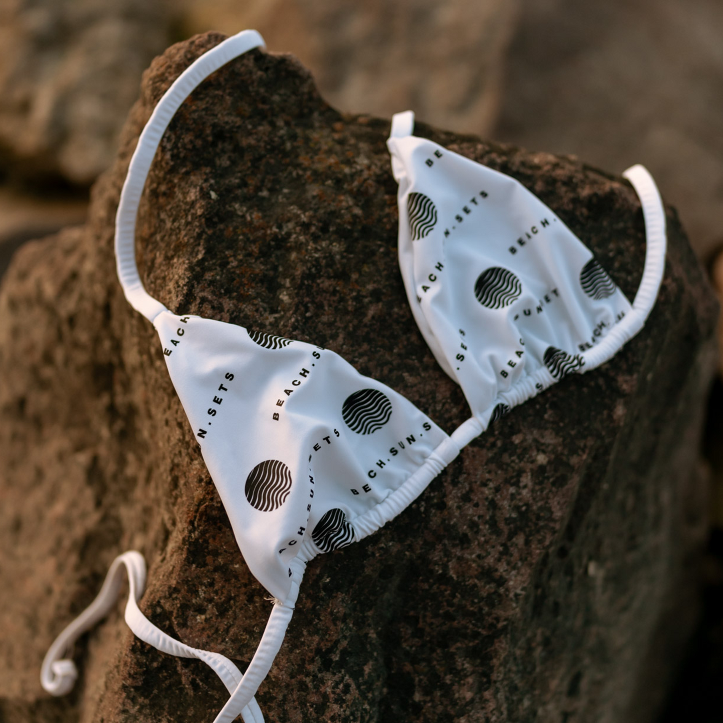 Bikini top allover white